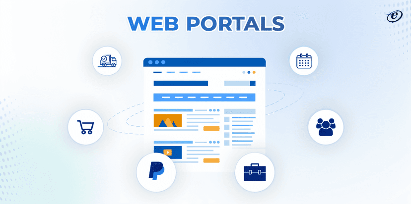 Powerful Web Portal illustration